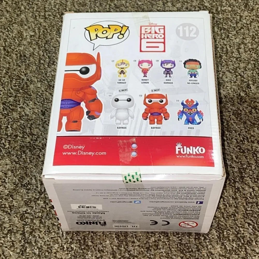 Funko Big Hero 6 Baymax (Supersized)#112 Disney Vinyl Figure - Red Collectable